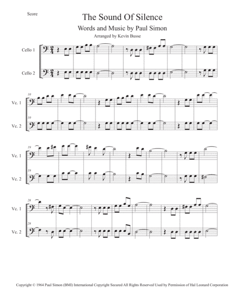 The Sound Of Silence (arr. Kevin Busse)