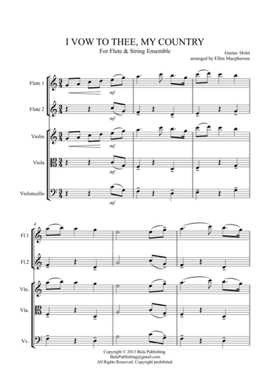I VOW TO THEE, MY COUNTRY - Flute & String Ensemble (arr. Ellen Macpherson)