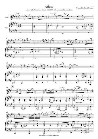 Arioso (flute & piano) (arr. David Kocijan)