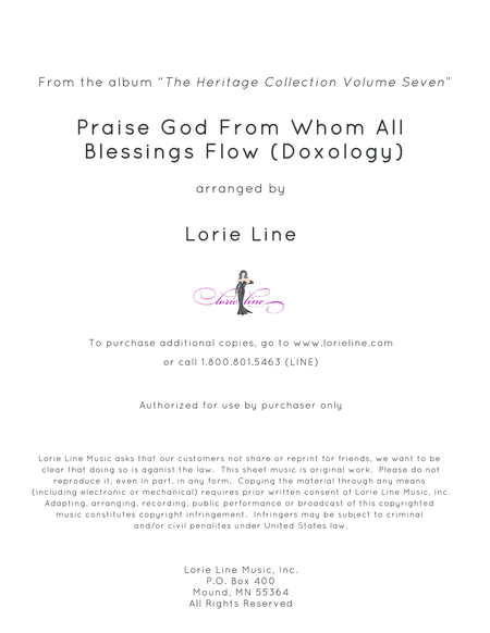 Praise God From Whom All Blessings Flow (Doxology) (arr. Lorie Line)