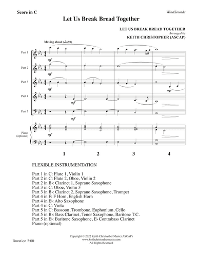 Let Us Break Bread Together (arr. Keith Christopher)