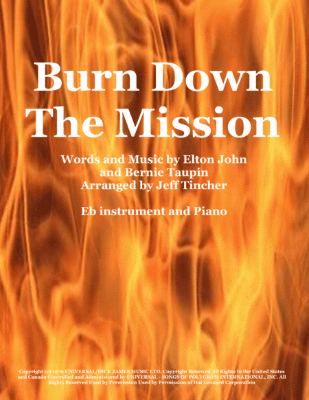 Burn Down The Mission (arr. Jeff Tincher)