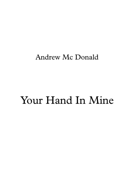 Your Hand In Mine