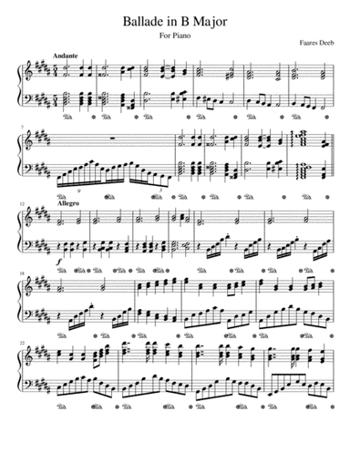 Ballade in B Major