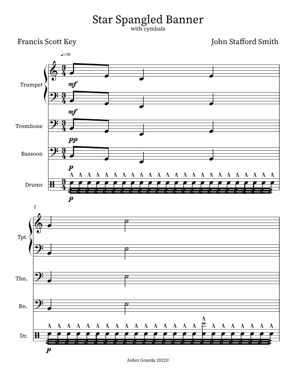 Star Spangled Banner (Band Version)