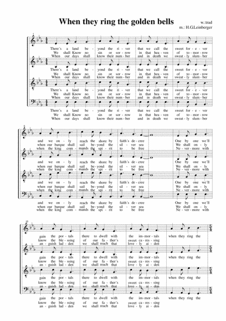 When they ring the golden bells