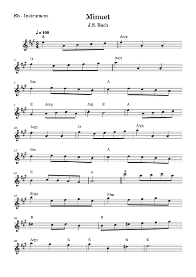 Minuet (arr. Fabio Eduardo de Oliveira)