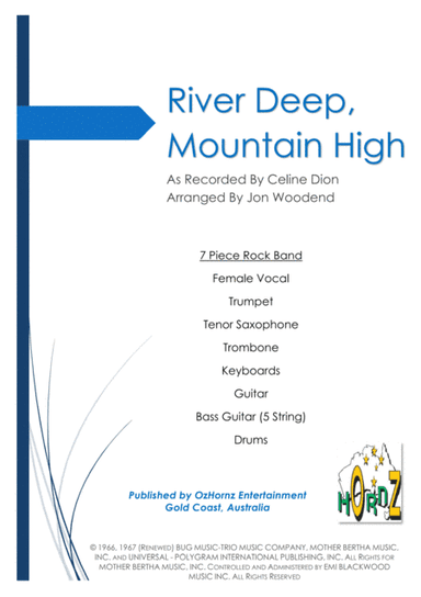 River Deep - Mountain High (arr. Jon Woodend)