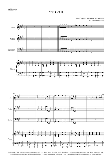 You Got It (arr. Fernando Britto)