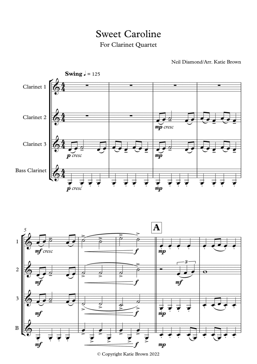 Sweet Caroline (arr. Katie Brown)