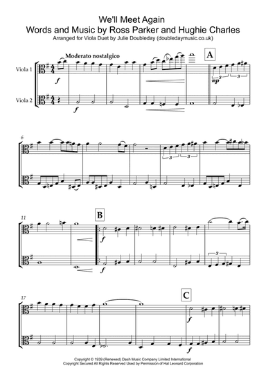 We'll Meet Again (arr. Julie Doubleday)