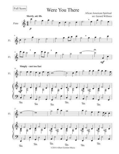 Were You There (arr. Gerard Willmes)