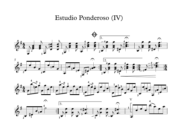 Estudio Ponderoso (IV)