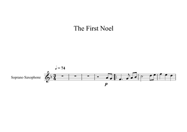 The First Noel (Soprano Sax) (arr. Digital Book Music)