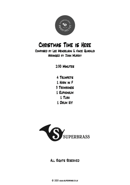 Christmas Time Is Here (arr. John Murray)