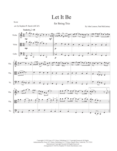 Let It Be (arr. Stephen W. Burch (ASCAP))