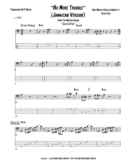 No More Trouble (arr. Accubass)