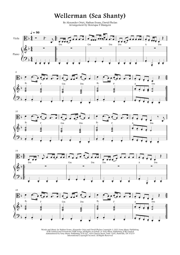 Wellerman (arr. Henrique F Mangoni)