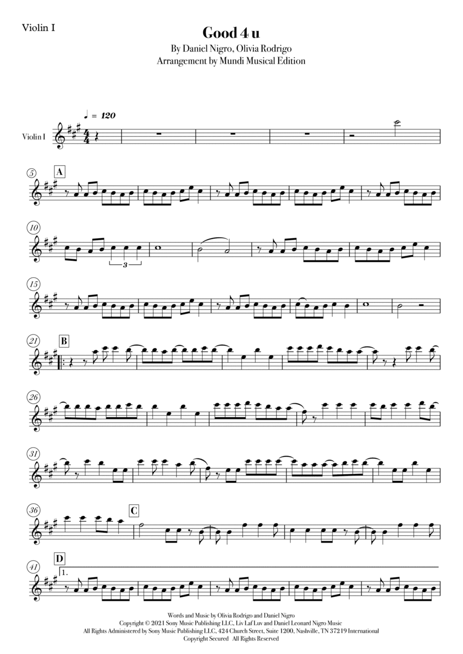 Good 4 U (arr. Mundi)