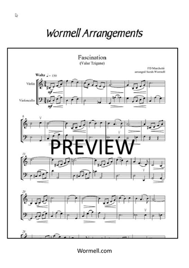 Fascination, Valse Tzigane (arr. Sarah Wormell)