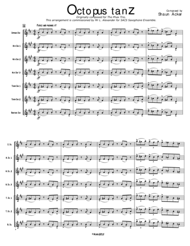 Octopus Tanz (Saxophone Septet)