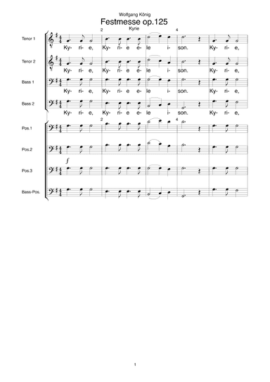 Festmesse op 125(Kyrie Eleison)