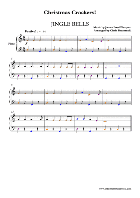 Jingle Bells - easy piano (arr. Christopher Brammeld)