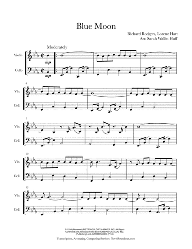 Blue Moon (arr. Sarah Wallin Huff)