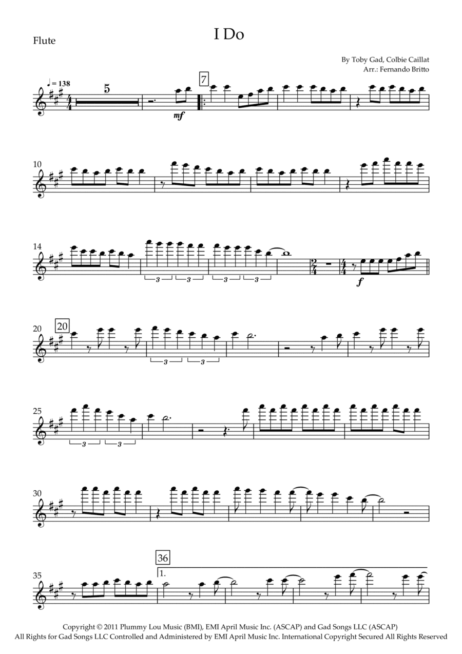 I Do (arr. Fernando Britto)