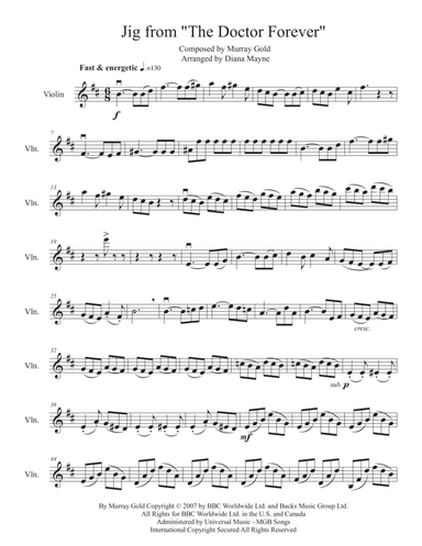 The Doctor Forever (arr. Diana Mayne)