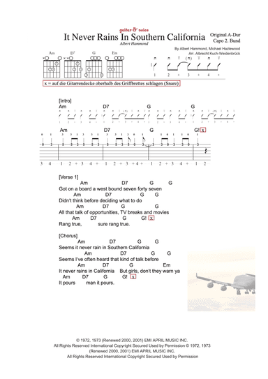 It Never Rains In Southern California (arr. Albrecht Kuch-Weidenbrück)