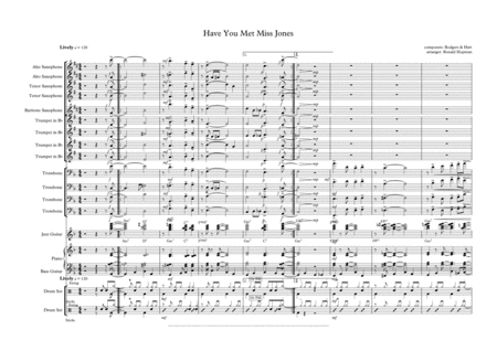 Have You Met Miss Jones? (arr. Ronald Hopman)