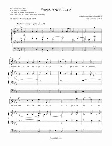 Panis Angelicus (arr. Edward Eicker)