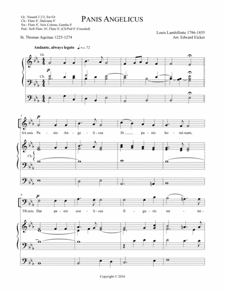 Panis Angelicus (arr. Edward Eicker)