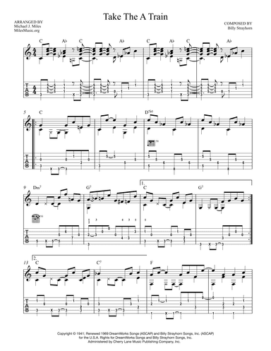 Take The "a" Train (arr. Michael J. Miles)