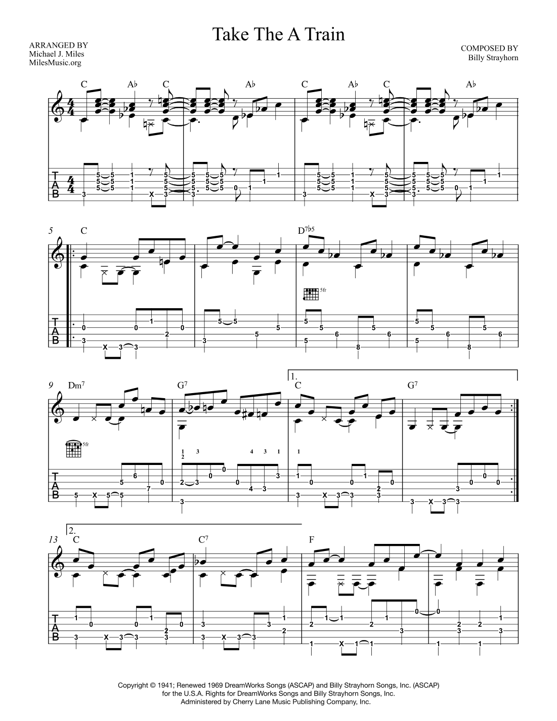 Take The "a" Train (arr. Michael J. Miles)