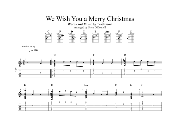 We Wish You a Merry Christmas (arr. Steve O'Donnell)
