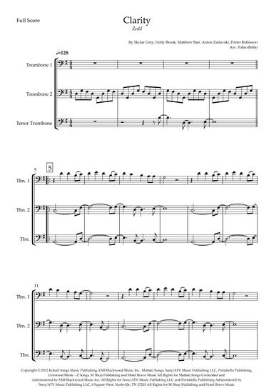 Clarity (arr. Fabio Britto)