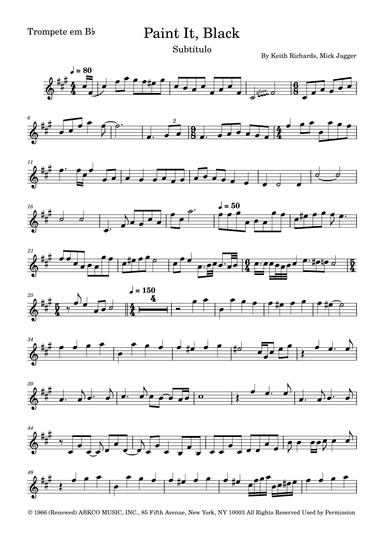 Paint It, Black (arr. Fernanda Moura)