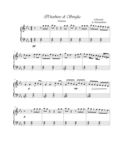 Il barbiere di Siviglia. Sinfonia (arr. Ester Alessandrini)