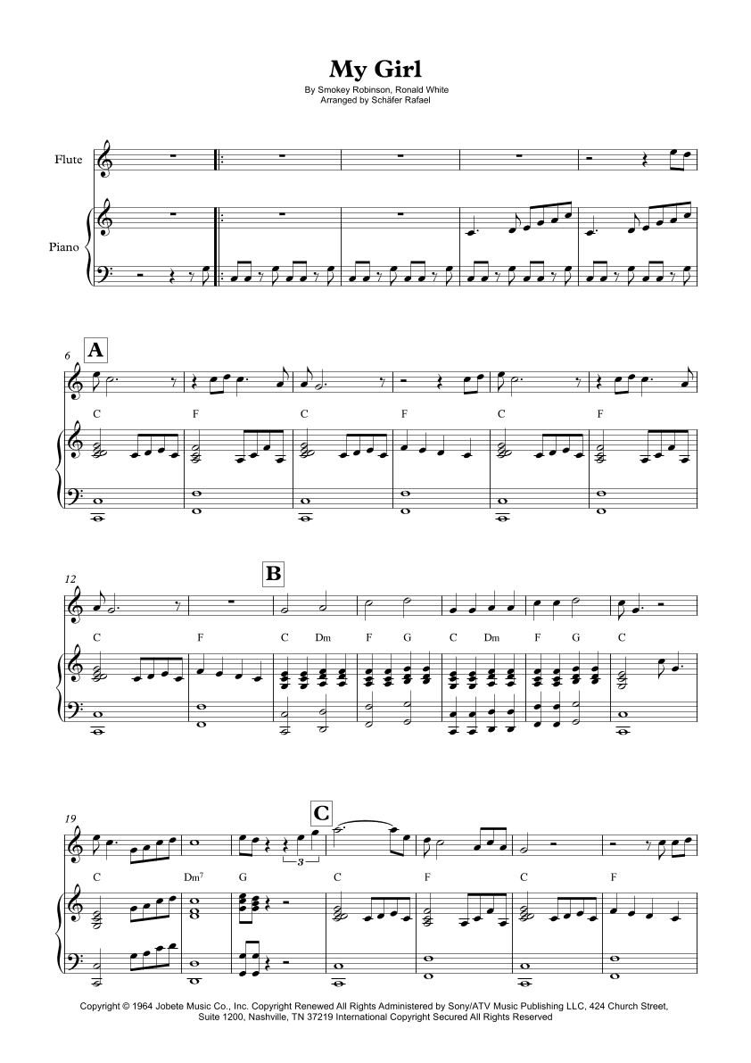 My Girl (arr. Schäfer Rafael)