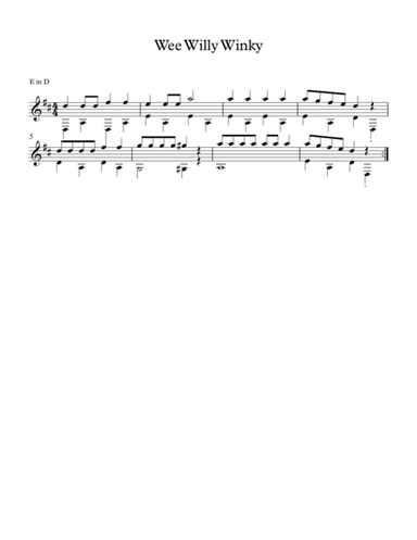 Wee Willy Winky (arr. Milan Mitic)