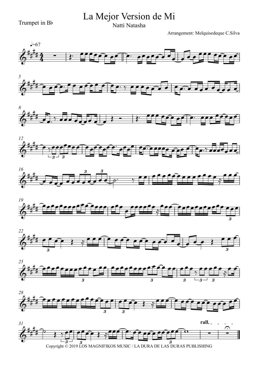 La Mejor Version De Mi (arr. Melquisedeque C.Silva)