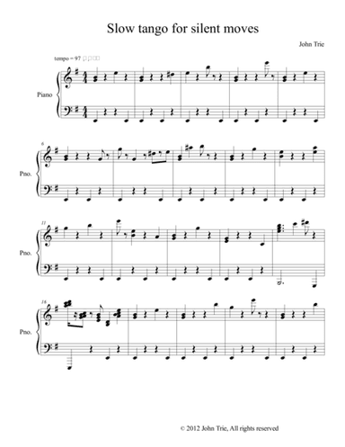 Slow tango for silent moves