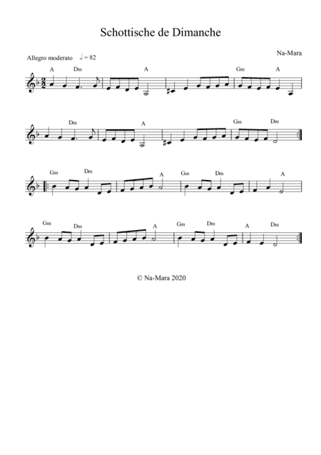 Schottische de Dimanche - Composed by Na-Mara