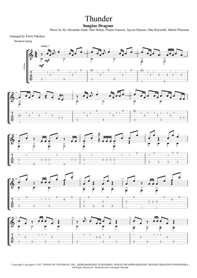 Thunder (arr. Pavlo Pakshyn)