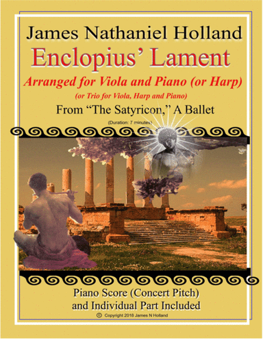 Enclopius Lament for Solo Viola and Piano (or Harp) from The Satyricon Ballet