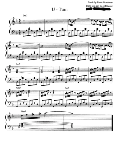 U-turn (film - Incidental Music) (arr. jeff siesser)