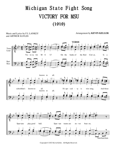 Victory for MSU (Michigan State Fight Song) (arr. Kevin Keller)