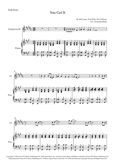 You Got It (arr. Fernando Britto)